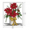 Winter vase - 14CT Stamped Cross Stitch - 22*30cm