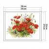 Blooming Cross Stitch 14CT Pre-Printed DIY Embroidery Needlework (H773)