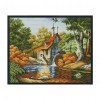 Hut In Autumn - 14CT Stamped Cross Stitch - 42*34cm