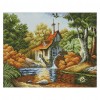 Hut In Autumn - 14CT Stamped Cross Stitch - 42*34cm