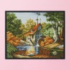 Hut In Autumn - 14CT Stamped Cross Stitch - 42*34cm