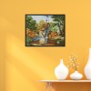 Hut In Autumn - 14CT Stamped Cross Stitch - 42*34cm