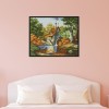 Hut In Autumn - 14CT Stamped Cross Stitch - 42*34cm