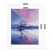 11CT Stamp Cross Stitch Needlework Embroidery Set (JL095 Reflection Tree)