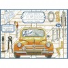 Car Repair Shop - 14CT Stamped Cross Stitch - 36*28cm