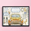 Car Repair Shop - 14CT Stamped Cross Stitch - 36*28cm