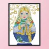 14CT Stamped Cross Stitch Kits DIY Russian Doll Printed Needlework (C219)