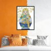 14CT Stamped Cross Stitch Kits DIY Russian Doll Printed Needlework (C219)