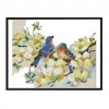 Birds And Flowers - 14CT Stamped Cross Stitch - 39*33cm