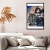 Wolf And Maiden - 14CT Stamped Cross Stitch - 71x88cm