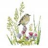 A Bird - 14CT Stamped Cross Stitch - 23*29cm
