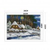 Winter forest - 14CT Stamped 14CT Stamped Cross Stitch - 29*22cm