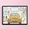 Car Repair Shop - 14CT Stamped Cross Stitch - 36*28cm