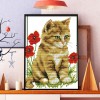 Cat - 11CT Stamped Cross Stitch - 27x37cm