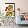 Cat - 11CT Stamped Cross Stitch - 27x37cm