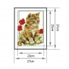 Cat - 11CT Stamped Cross Stitch - 27x37cm