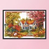 Autumn House - 14CT Stamped Cross Stitch - 68*48cm