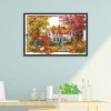 Autumn House - 14CT Stamped Cross Stitch - 68*48cm