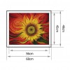 11CT Ornaments DIY Stamped Kit Cross Stitch Needlework (H845 Sunflower)