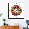 Brightly Popped Clock - 14CT Stamped Cross Stitch - 28*28cm