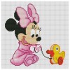 Cartoon Mouse Cross Stitch Embroidery DIY 11CT Stamped Needlework (M0090)