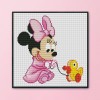 Cartoon Mouse Cross Stitch Embroidery DIY 11CT Stamped Needlework (M0090)