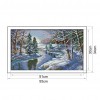 Snow Scene - 14CT Stamped Cross Stitch - 55*34cm