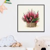 11CT Stamped Flower Cross Stitch Canvas DIY Needlework Craft (2318 Heather)