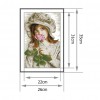 14CT Stamped Cross Stitch Kits Needlework DIY Lady Embroidery Craft (RA100)