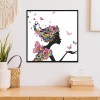 Woman In Flowers - 14CT Stamped Cross Stitch - 71x71cm