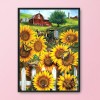 11CT Cross Stitch Kit Garden Sunflower Printed Embroidery DIY Sets (SZX25)