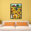 11CT Cross Stitch Kit Garden Sunflower Printed Embroidery DIY Sets (SZX25)