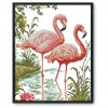 Two Flamingos - 14CT Stamped Cross Stitch - 40*33cm