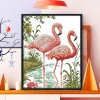 Two Flamingos - 14CT Stamped Cross Stitch - 40*33cm