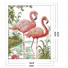 Two Flamingos - 14CT Stamped Cross Stitch - 40*33cm