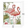 Two Flamingos - 14CT Stamped Cross Stitch - 40*33cm