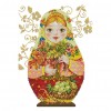 14CT Stamped Cross Stitch Kits DIY Russian Doll Printed Needlework (C217)
