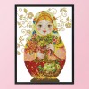 14CT Stamped Cross Stitch Kits DIY Russian Doll Printed Needlework (C217)