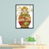 14CT Stamped Cross Stitch Kits DIY Russian Doll Printed Needlework (C217)