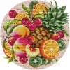 Peaches On Dish - 14CT Stamped Cross Stitch - 34x34cm