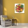Peaches On Dish - 14CT Stamped Cross Stitch - 34x34cm