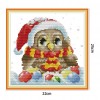 Animal - 14CT Stamped Cross Stitch - 25x22cm