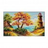 Autumn By The Sea - 14CT Stamped Cross Stitch - 40x26cm