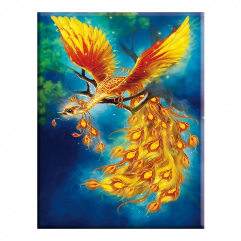 Animal Counted Cross Stitch Kit 2-Strand 14CT DIY Craft (VS-0011 Phoenix)