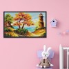 Autumn By The Sea - 14CT Stamped Cross Stitch - 40x26cm