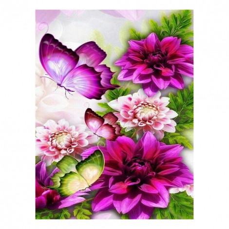 50x40cm Bunch Flowers Cross Stitch 14CT Counted Embroidery Kits (VS-0148)