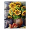 50x40cm Bunch Flowers Cross Stitch 14CT Counted Embroidery Kits (VS-0141)