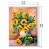 11CT Cross Stitch Kit Sunflower Vase Printed Embroidery DIY Sets (SZX02)