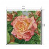 a rose - 14CT Stamped Cross Stitch - 30*30cm