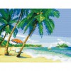 Seaside Scenery - 11CT Stamped Cross Stitch - 64x50cm